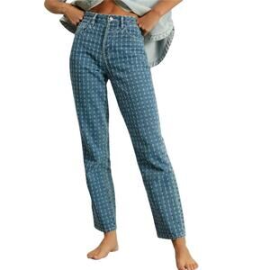 PacSun Women’s Medium Blue Distressed Dad Jeans Size 25